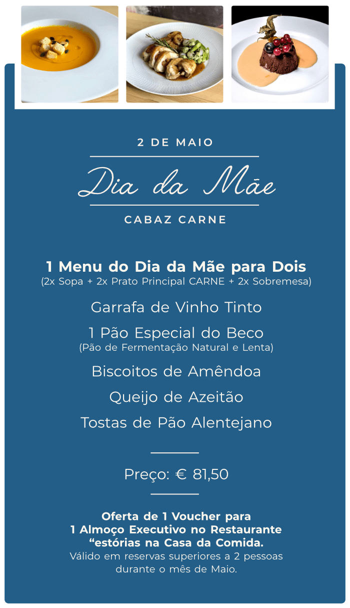 Take Away Dia da Mãe 2 Dia da Mãe Cabaz Carne