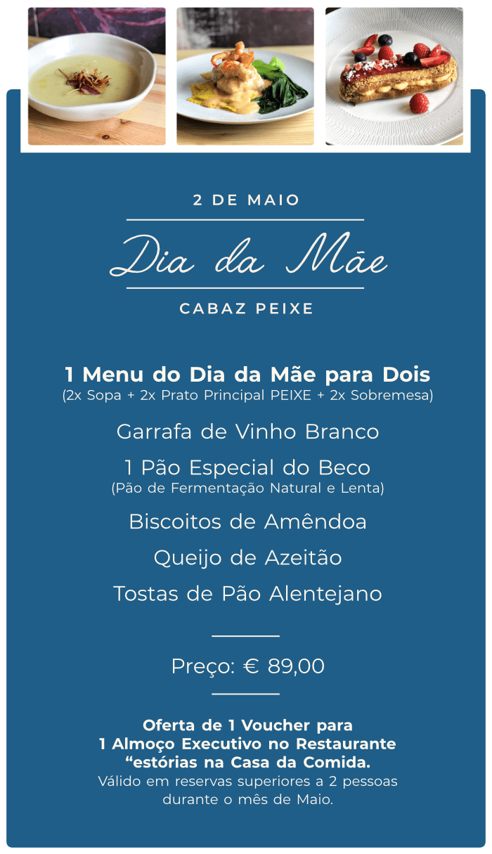 Take Away Dia da Mãe 1 Dia da Mãe Cabaz Peixe